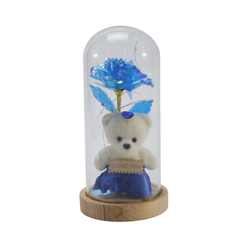 Светильник-колпак Galaxy Rose Glass (с плюшевым мишкой или без него, несколько цветов)