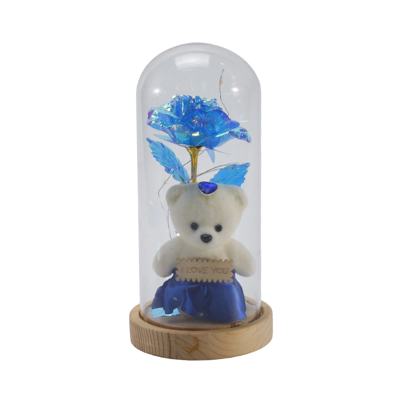 Светильник-колпак Galaxy Rose Glass (с плюшевым мишкой или без него, несколько цветов)